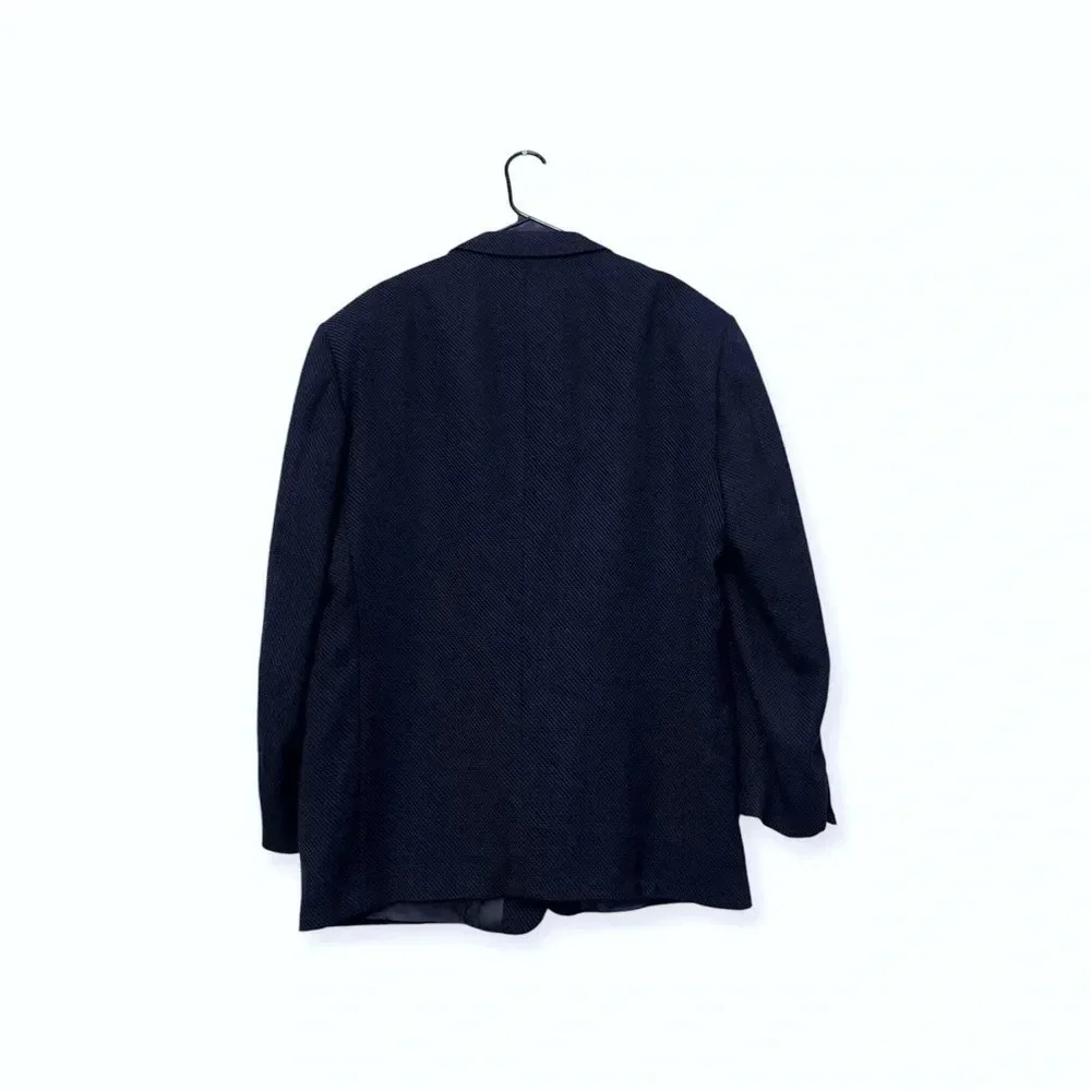 MANI by Giorgio Armani wool navy blazer career party office designer luxury